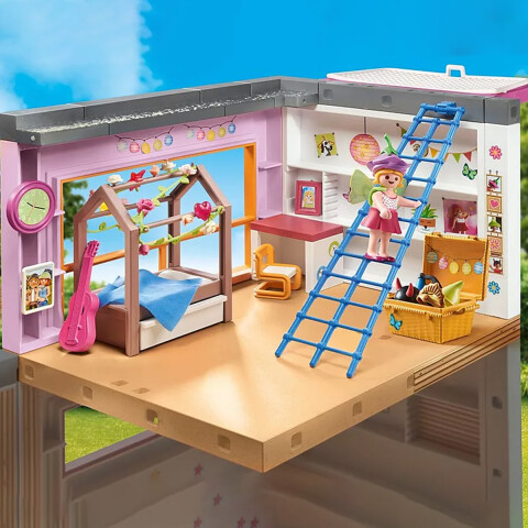 Dormitorio Infantil con Sala de Juegos Playmobil 97 Piezas U
