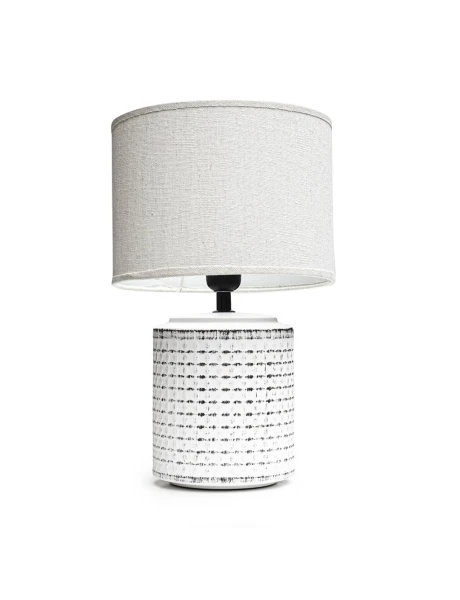 LAMPARA DE MESA BASE PORCELANA 23X23X38CM BLANCO LAMPARA DE MESA BASE PORCELANA 23X23X38CM BLANCO