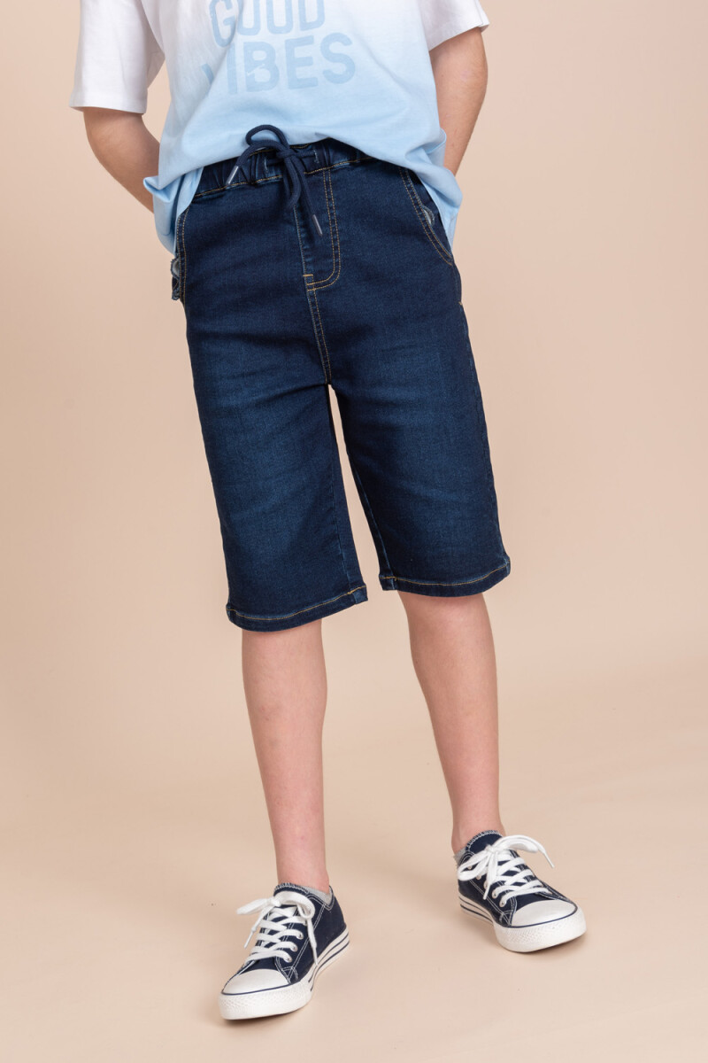 Bermuda denim Azul