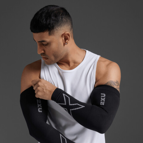 Flex Compression Arm Sleeves - Unisex Black/grey