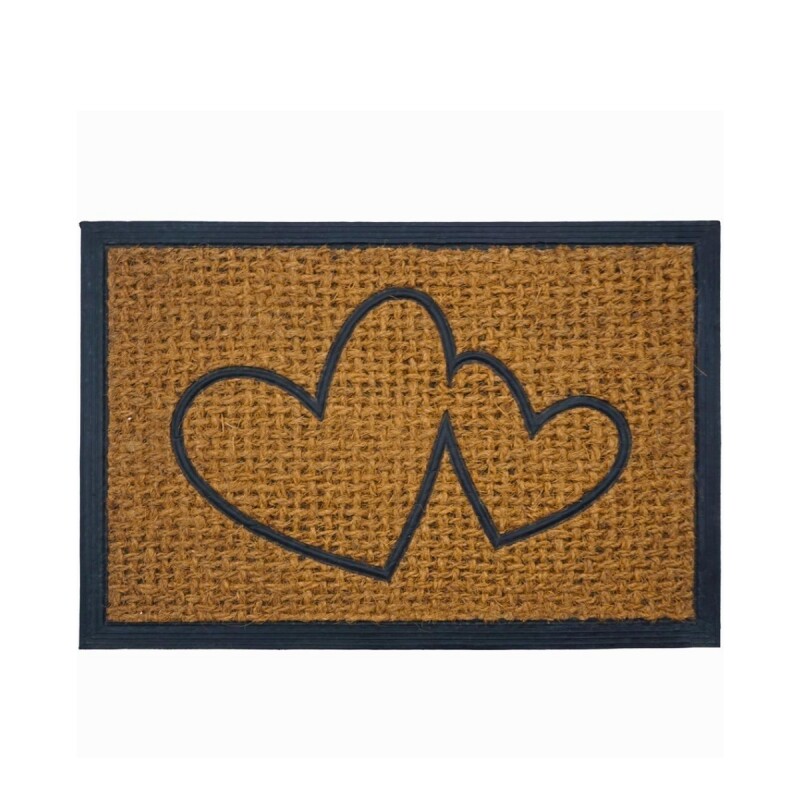 Felpudo coco/goma 40x60 cm CORAZONES
