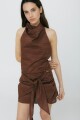 FALDA LAZO LUREX Chocolate