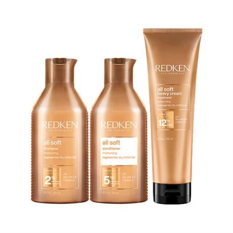 Redken All Soft Shampoo 300 ml + Aco 300 ml + Máscara 250 ml Redken All Soft Shampoo 300 ml + Aco 300 ml + Máscara 250 ml