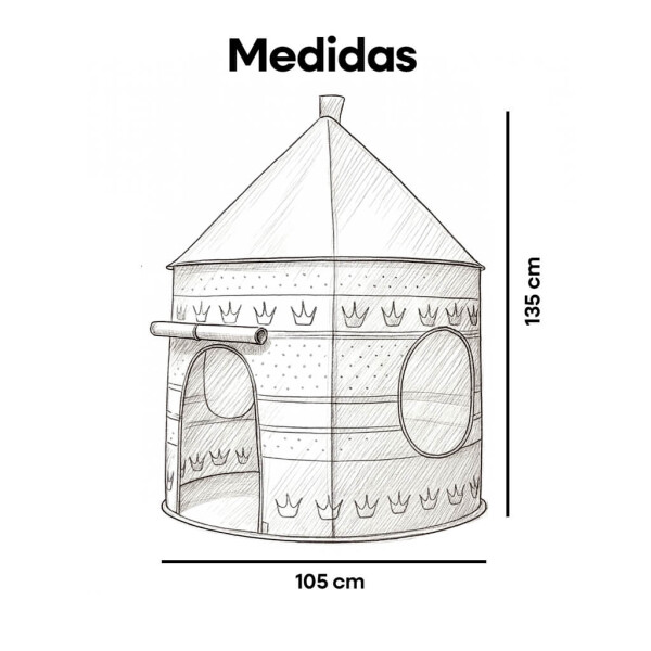 Carpa Infantil IMBACK IBK-CAR002 | Castillo Princesa o Espacial, 135 x 105 cm, Plegable y Resistente Rosa Carpa Infantil IMBACK IBK-CAR002 | Castillo Princesa o Espacial, 135 x 105 cm, Plegable y Resistente Rosa