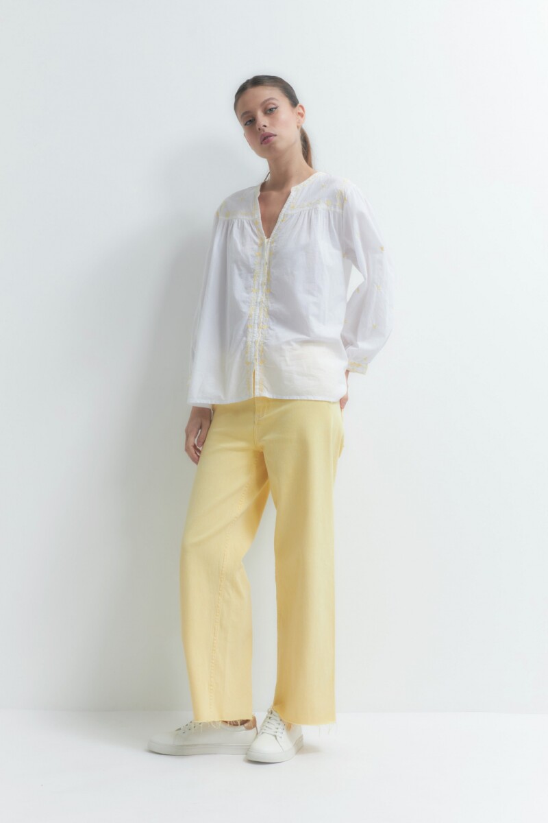 Jean culotte Paulina amarillo