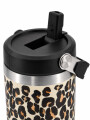 VASO TERMICO ANIMAL PRINT 550ML MARRON