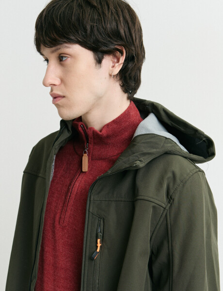 300550 CAMPERA HARRINGTON LABEL Verde