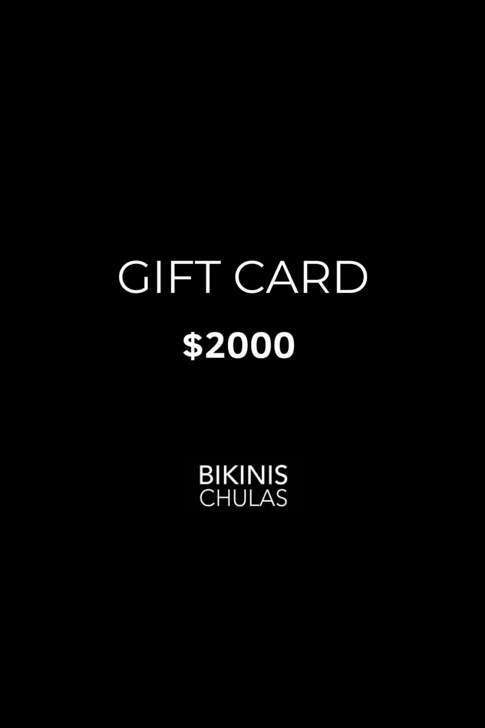 GIFT CARD - 2000 GIFT CARD - 2000