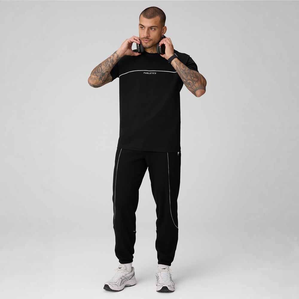 Short The 24-7 Tee Dna Stripe Hombre Black/classic White