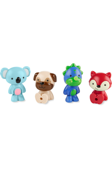 Cuatro juguetes equipo zoo Sin color