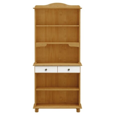 Cristalero 4 Puertas Línea Rubi Combinad Blanco/natural