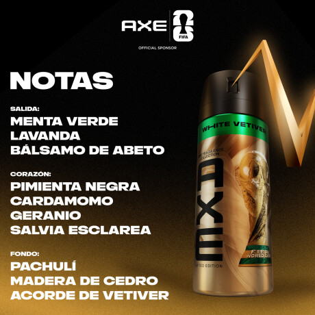 Desodorante en Aerosol AXE FIFA White Vetiver 150ml Desodorante en Aerosol AXE FIFA White Vetiver 150ml