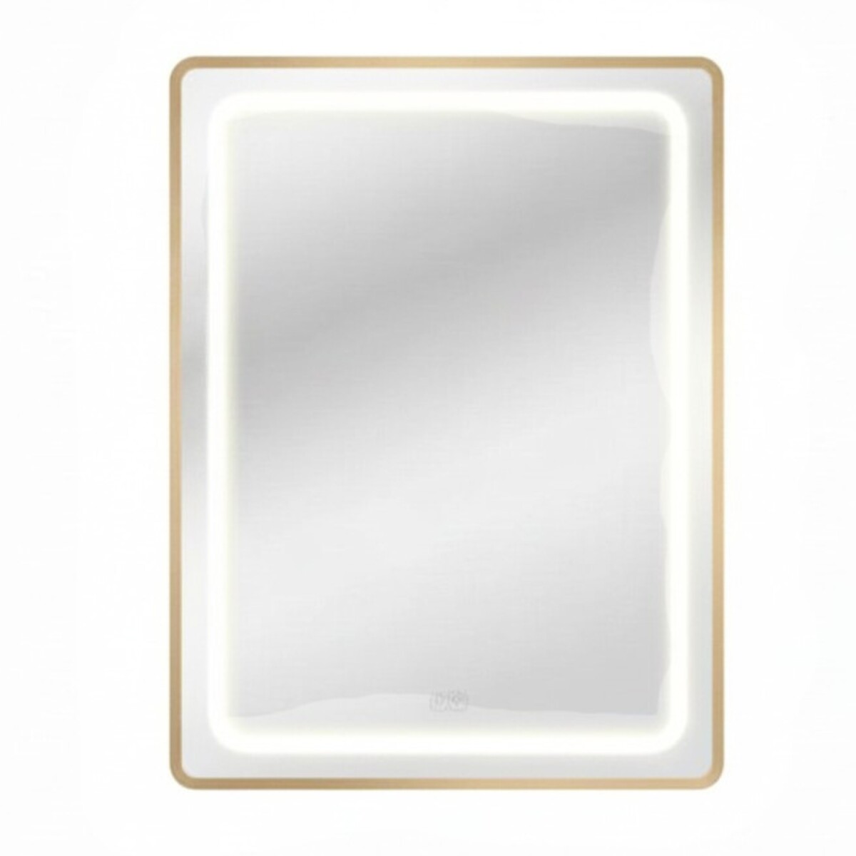 Espejo Vertical Lumax Suleban c/marco y luz 90x70cm - Dorado 