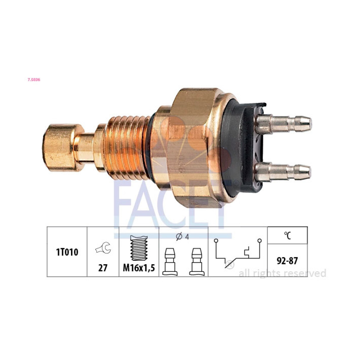 BULBO INTERRUPTOR - ELECTRO HONDA SUZUKI FAE 