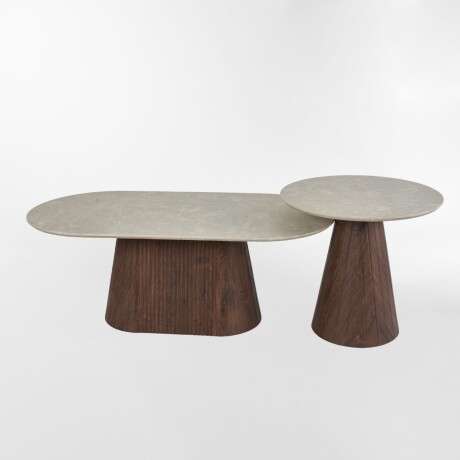 MESA DE CENTRO JOEY SET Beige - SET x 2