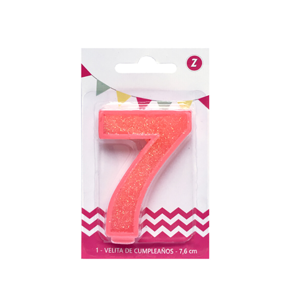 Velita Grande Glitter N°7 Rosa 