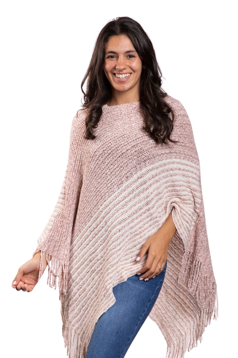 CHERRY PONCHO - OLDPINK 