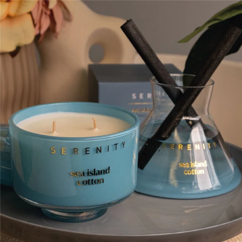 DIFUSOR DE AROMA 200ML SEA ISLAND COTTON CELESTE DIFUSOR DE AROMA 200ML SEA ISLAND COTTON CELESTE