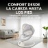 Silla Mecedora Bebé 5 Niveles Control Bluetooth Tul Mesita Gris