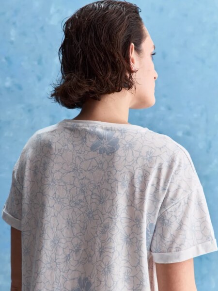 T-SHIRT ALLIE KORENA M.C FULL BLA CELEST