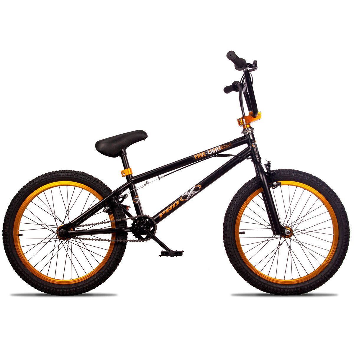 Bicicleta Freestyle Bmx Rodado 20 Rotor Giro 360° - Negro-Dorado 