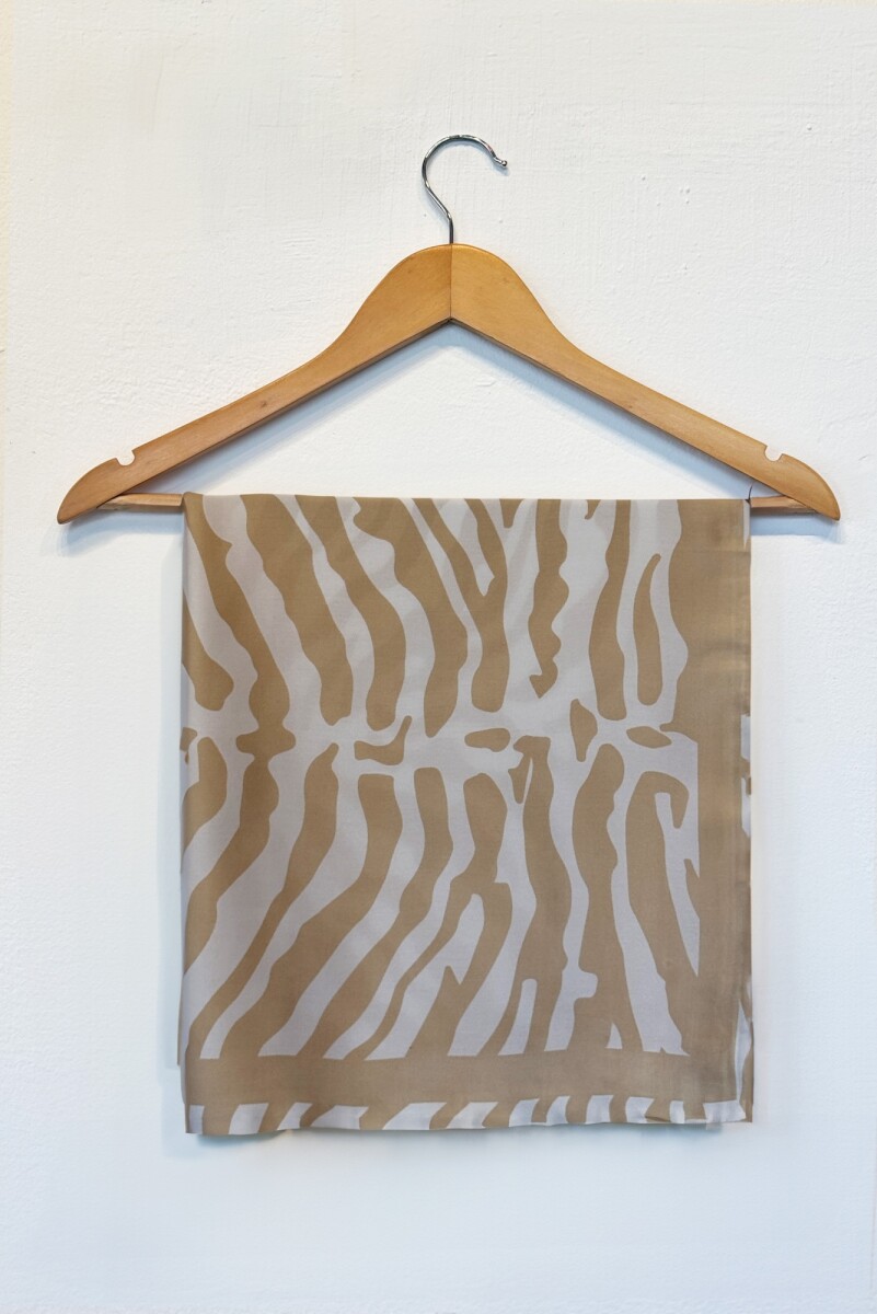 FOULARD ZEBRA - NATURAL 