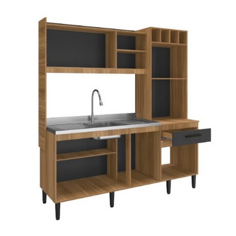 COCINA COMPACTA 1,85 Mts. MIRA NOGAL/CINAMON ARTECAS COCINA COMPACTA 1,85 Mts. MIRA NOGAL/CINAMON ARTECAS