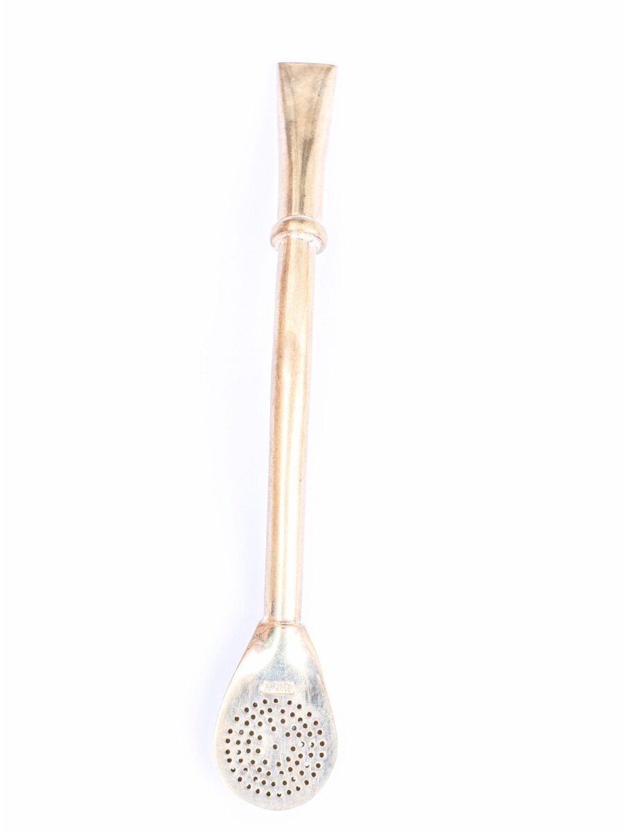 Bombilla De Plata y Oro - s29 melo 