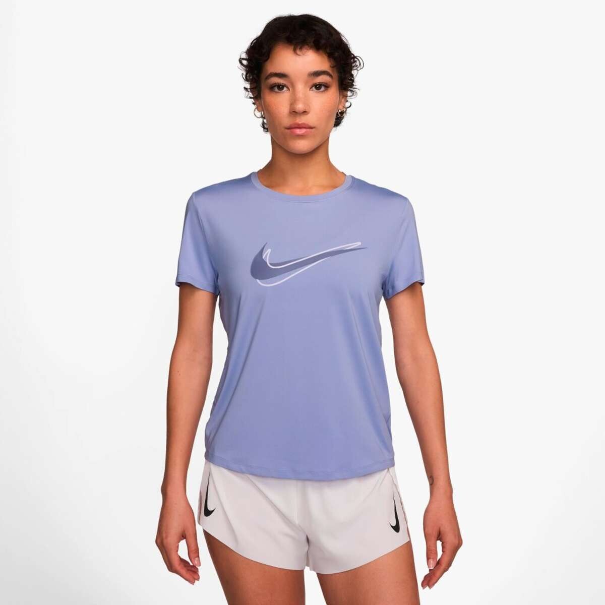 Remera Nike One Swoosh de Mujer - Morado 