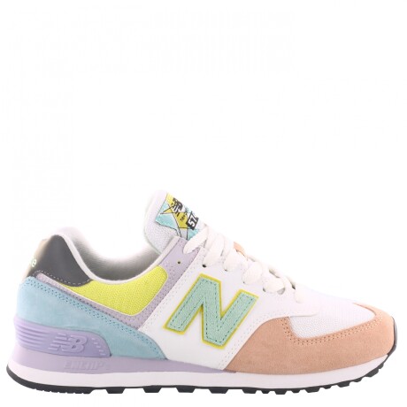 Championes de Mujer New Balance Lift Style Blanco - Rosa - Verde Agua