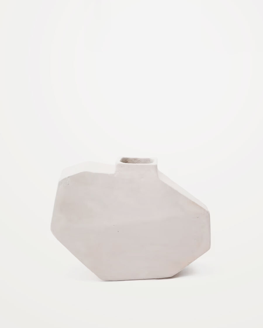 Jarrón Lahara de papel maché gris 21 cm Jarrón Lahara de papel maché gris 21 cm