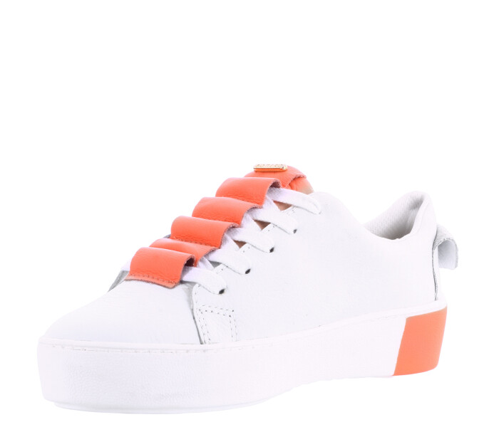 Championes de Mujer Bottero Acordonado Blanco - Rosado Coral