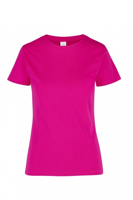 Camiseta a la base dama Fucsia