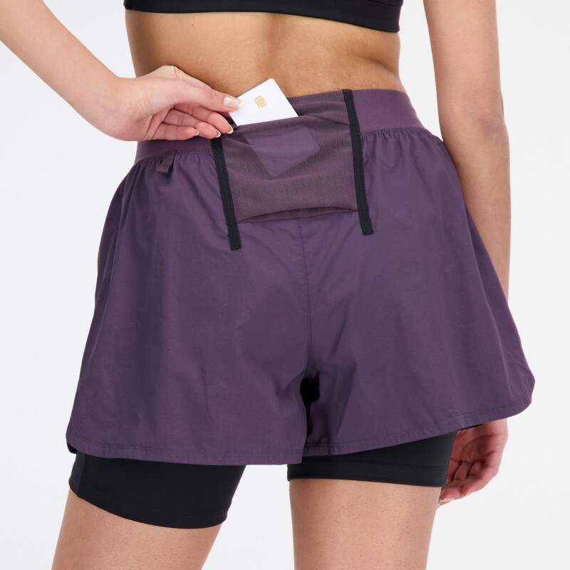 Short New Balance de Dama - Impact Run - WS33278ILL PURPLE