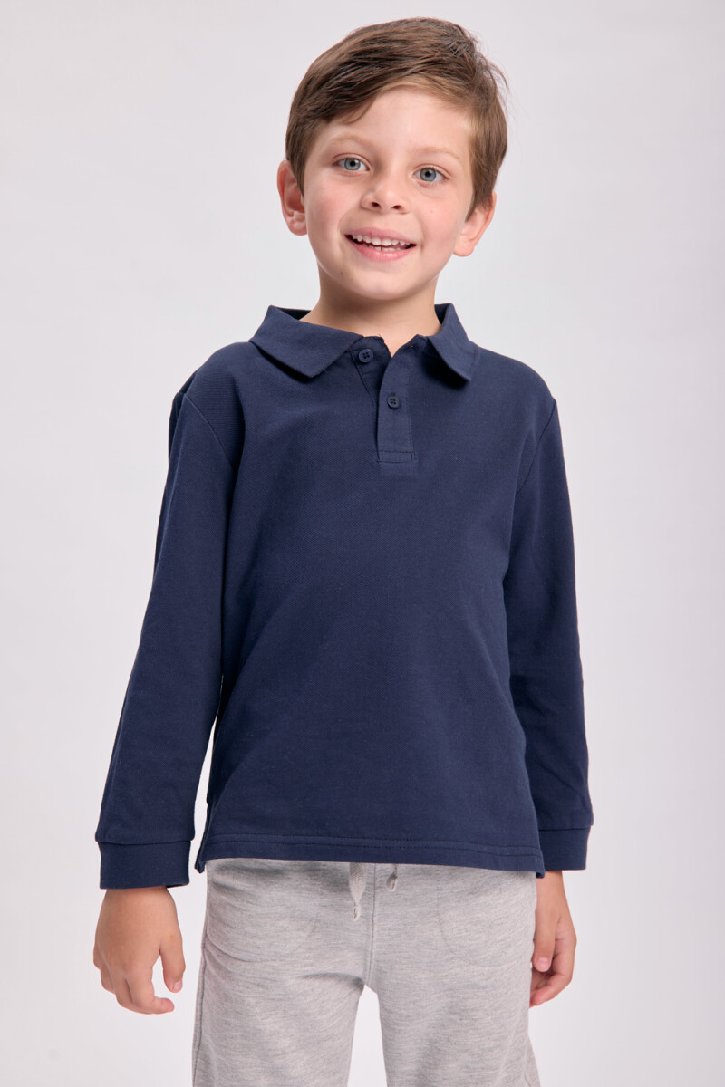 Remera polo - Azul Marino 