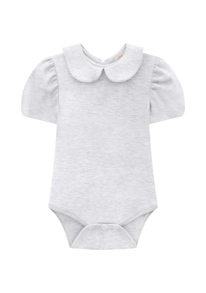 Body cuello Peter Pan - Gris 