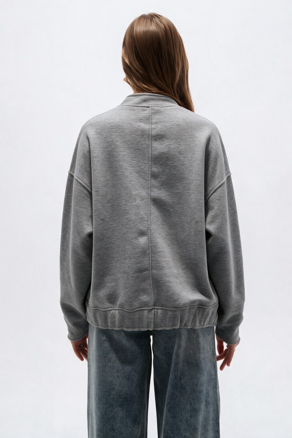 Campera Miukas Gris Melange