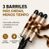 Buclera Rizador Triple Barril Temperatura Regulable Cal Variante Color Dorado