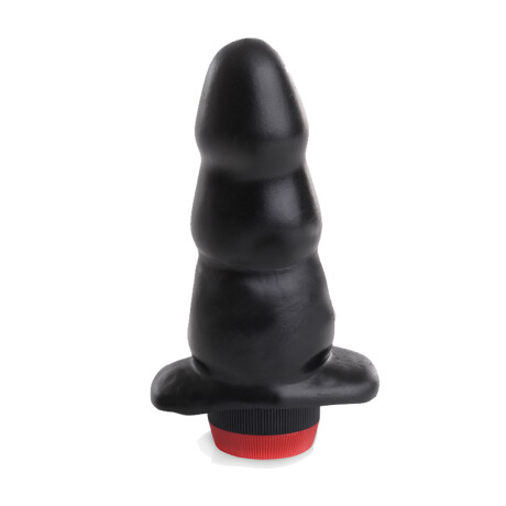 Plug Anal Escalonado Con Vibrador Negro