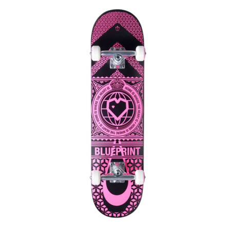 Skate Armado Blueprint Home Heart Black-Pink 7.75