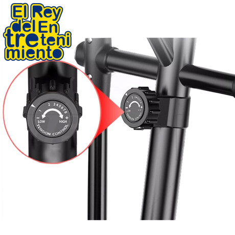 Bicicleta Elíptica Magnética Expert Fitness Caminador Negro