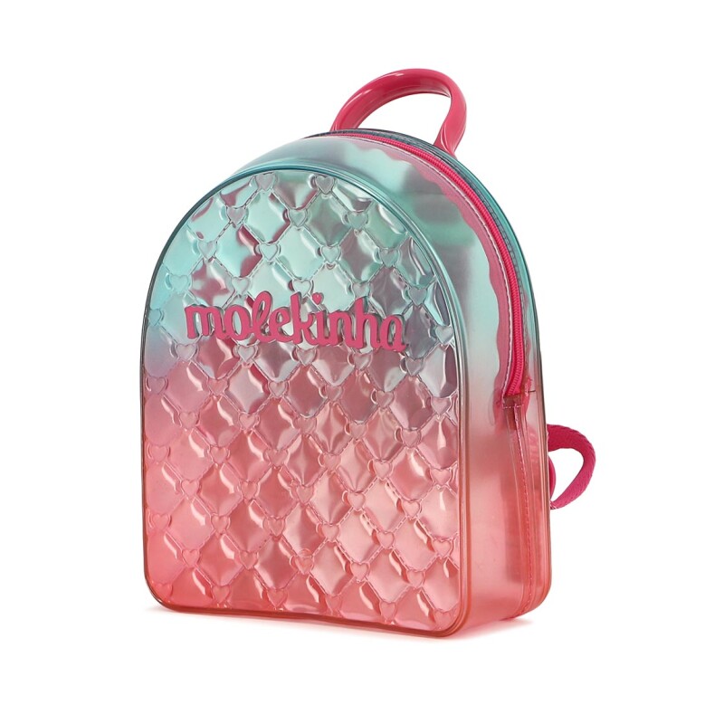 Molekinha Mochila C/degrade Rosado-turquesa