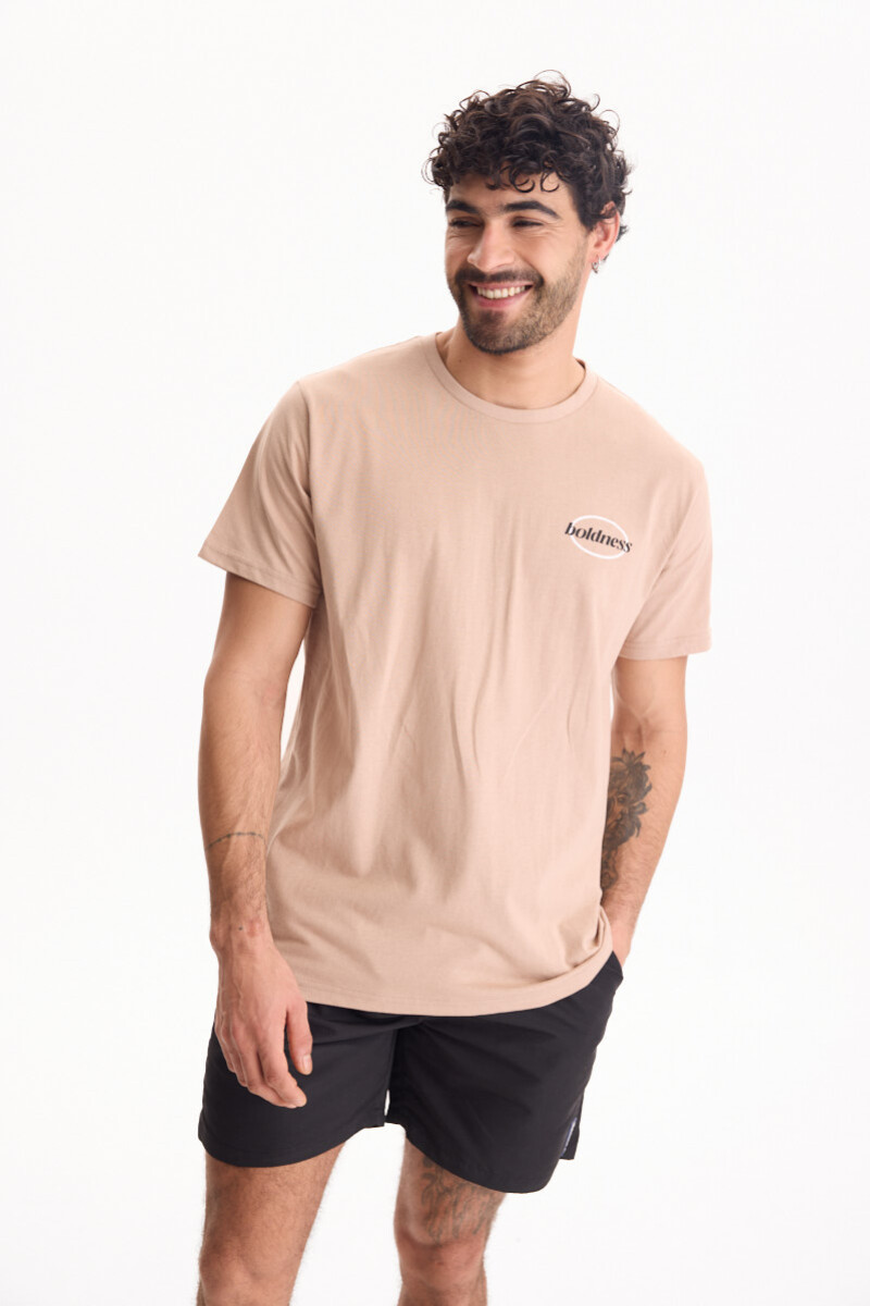 Remera Boldness Beige