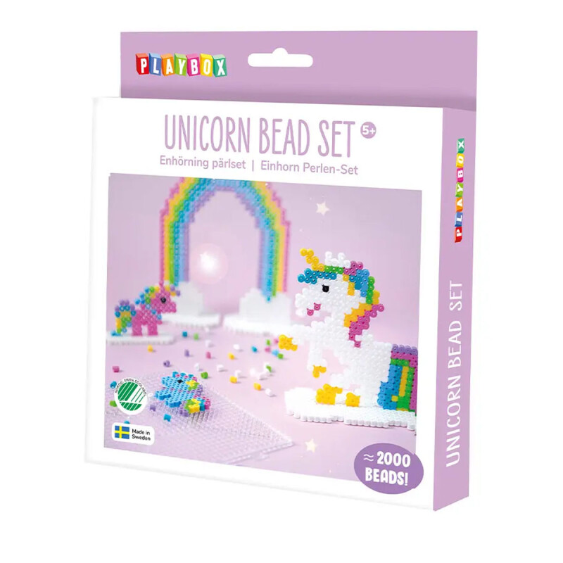 Cuentas para planchar Unicorn 2.000 piezas Hama Beads Playbox Cuentas para planchar Unicorn 2.000 piezas Hama Beads Playbox