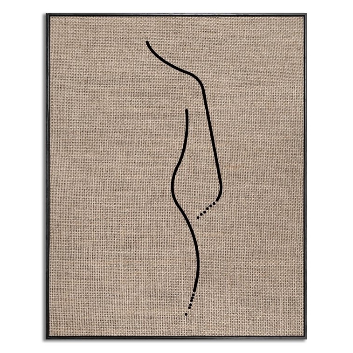 CUADRO CANVAS 40x50cm MARCO SILUETA ARPILLERA 2 