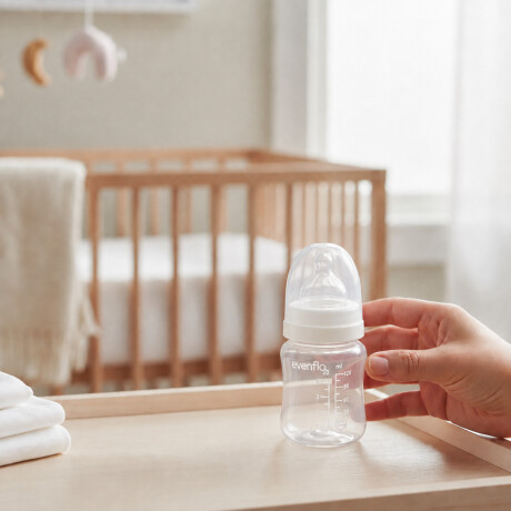 Mamadera Evenflo Contur Bebés 0-3M 120Ml Tetina Flujo Lento Blanco
