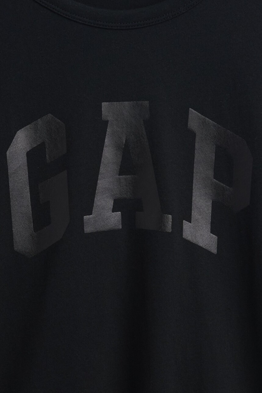 Remera Logo Gap Mujer Black