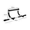 Barra Dominadas Para Puerta Active Training Gris