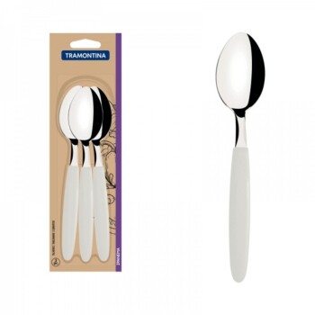 Cucharas de mesa Ipanema blanco x3 | Tramontina 23363/380 Cucharas de mesa Ipanema blanco x3 | Tramontina 23363/380
