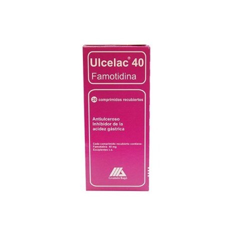 Ulcelac 40mg 20 Comprimidos Ulcelac 40mg 20 Comprimidos